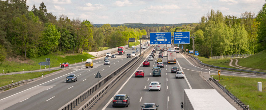 Umzug nach München - Autobahn
